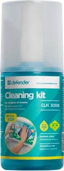 Спрей для экранов Defender, CLN 30598 Optima, 200мл, салфетка внутри колпачка 10020